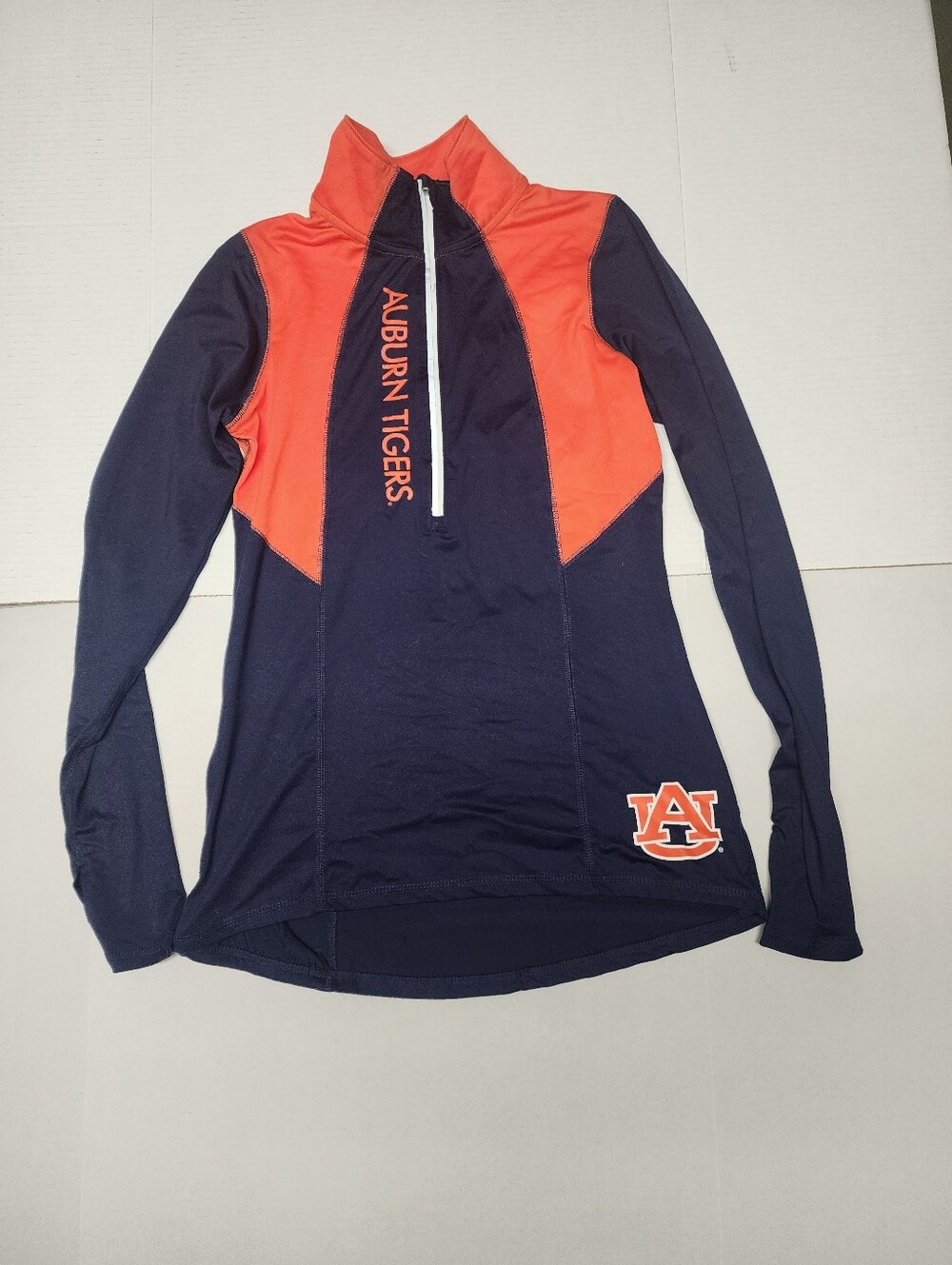Knights Apparel Rivalry Threads 91 Adult Small Auburn Tigers 1/4 Zip Shirt